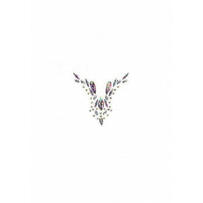 Dazzling Deep V Cleavage Bling Sticker