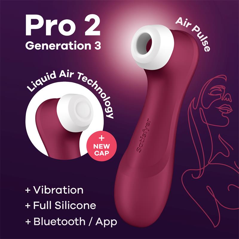 Pro 2 Generation 3 Liquid Air Vibrator + App