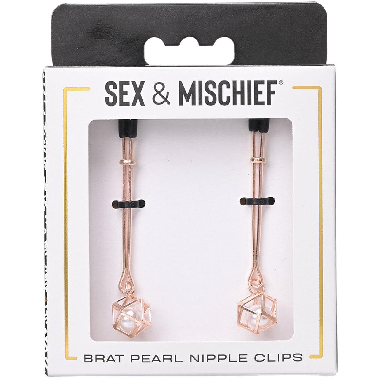 Sex & Mischief Brat Pearl Nipple Clamps
