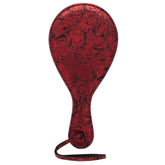 Sweet Anticipation Rose Print Dual Sided Round Paddle