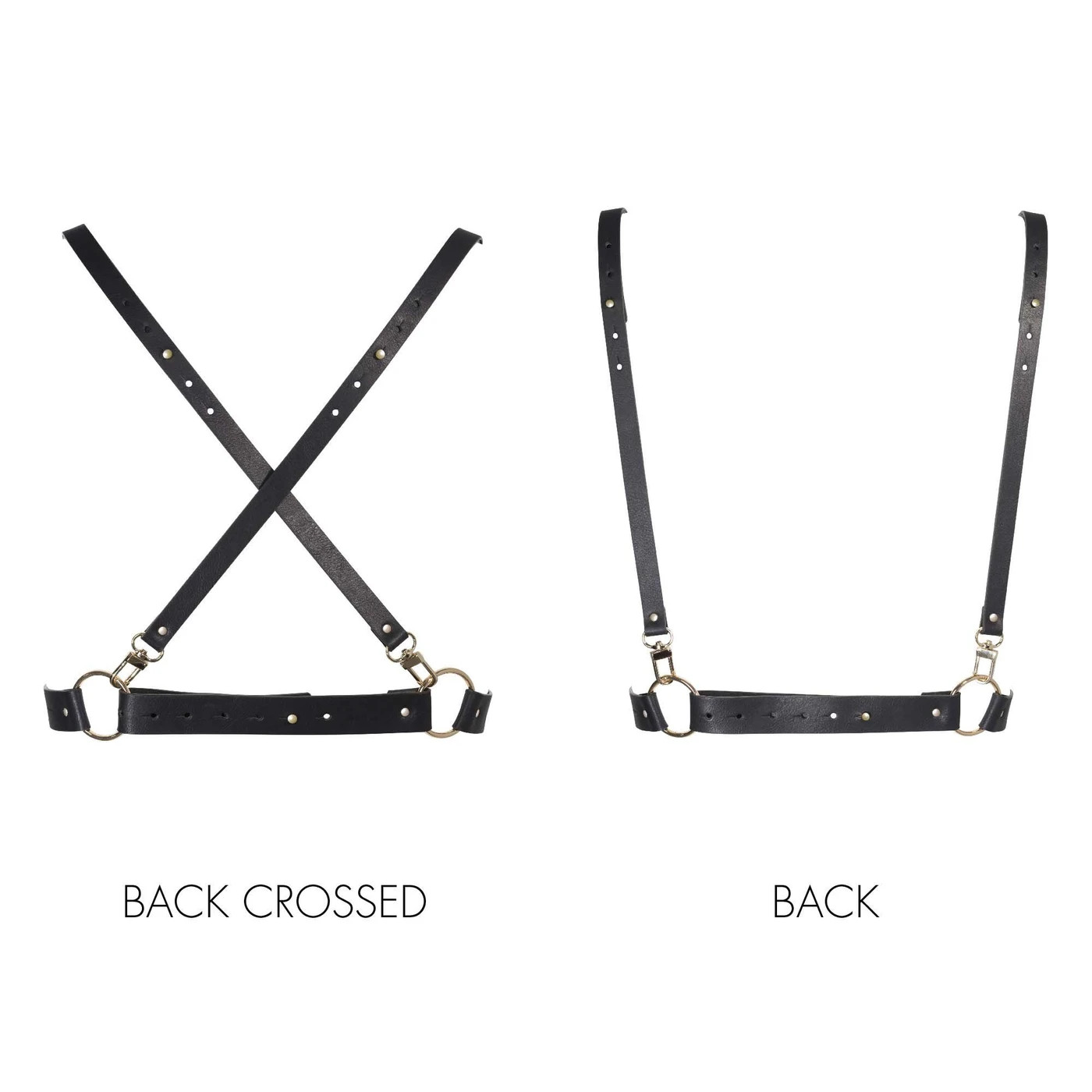 Vegan Leather Suspender Harness